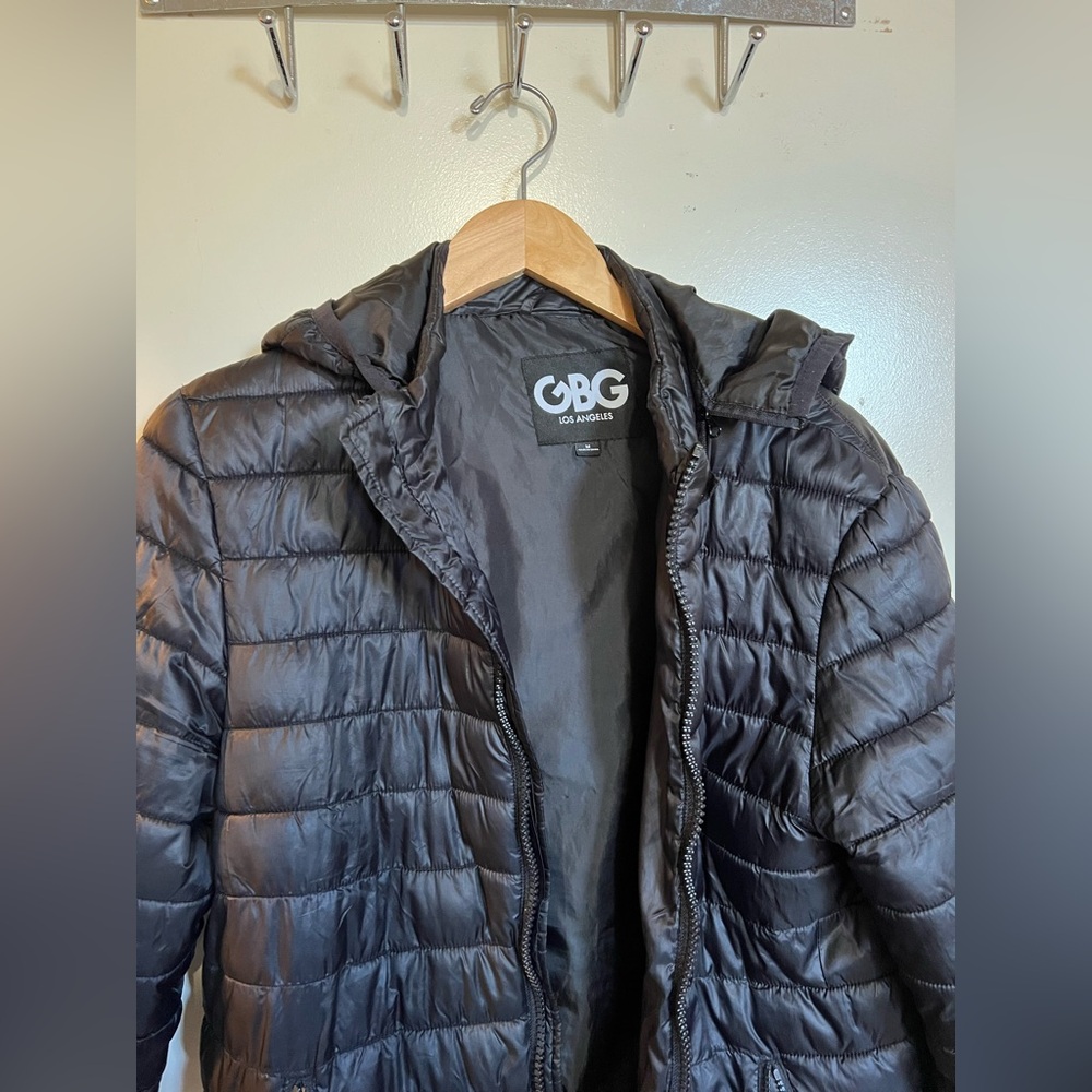 G&B puffer jacket detachable hoodie